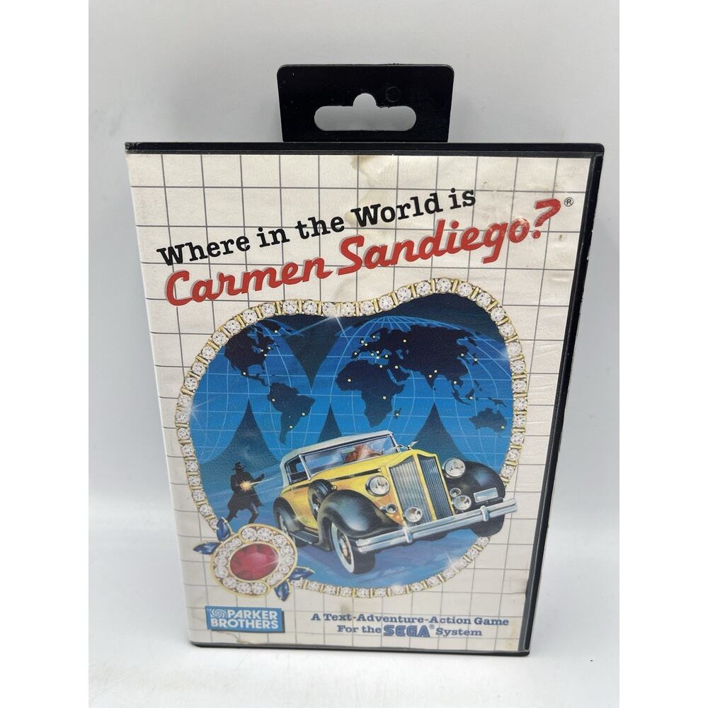 Where in The World is Carmen Sandiego (Sega Master System) CIB Tested W/manuals